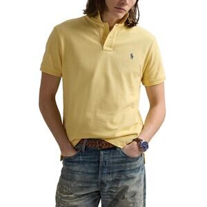 POLO by Ralph Lauren Cotton Slim Fit Classic Polo Shirt Yellow Men's Size Large